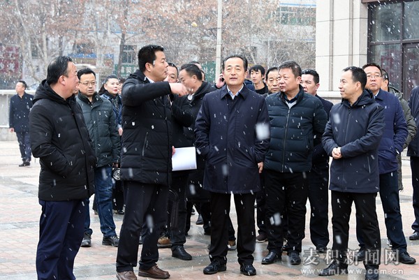 成少平帶隊督查調研橋南商場片區開發改造運營等情況并召開專題辦公會議