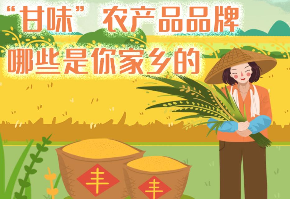一圖帶你了解“甘味”農產品品牌 ，哪些是你家鄉的？
