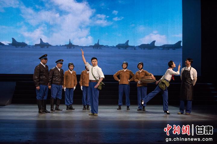 圖為甘肅原創(chuàng)音樂劇《風花雪月》演出劇照。(資料圖)潘禹辰 攝